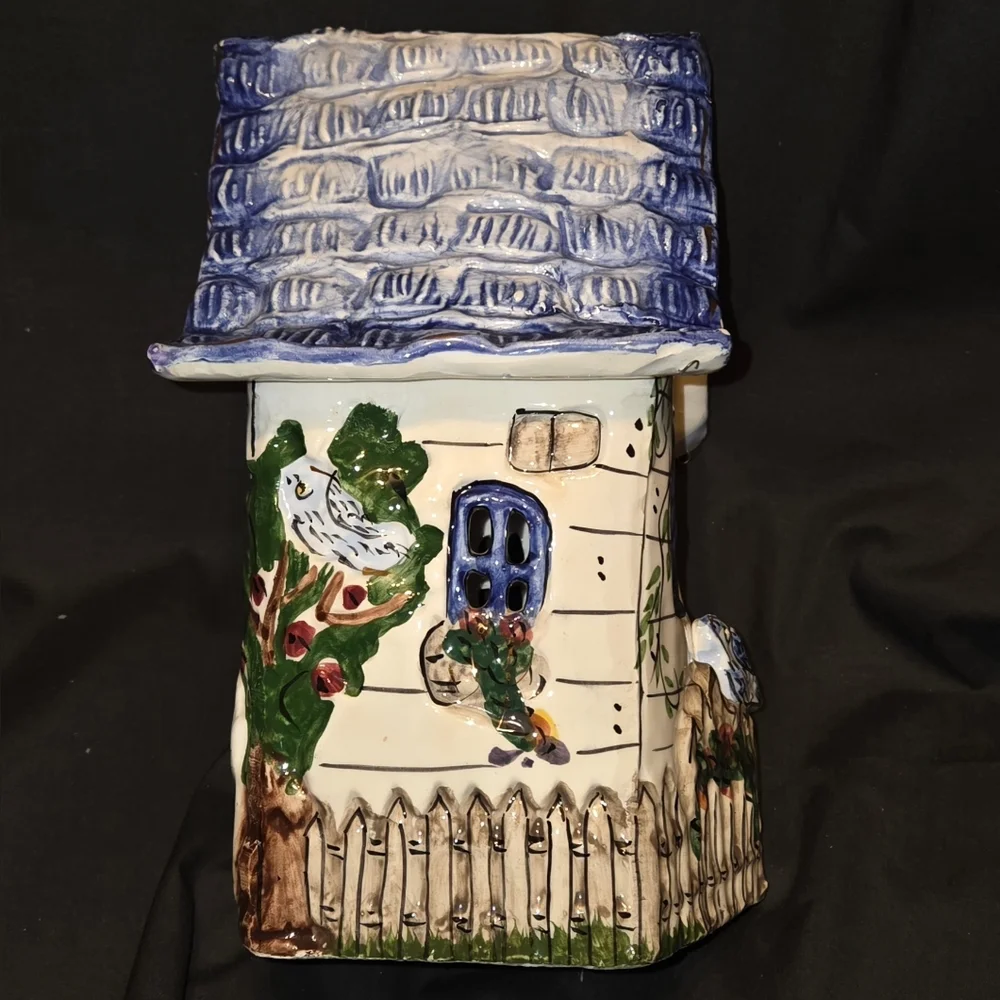 Blue Sky Clayworks Designed by Heather Goldminc Tea Light Candle House
